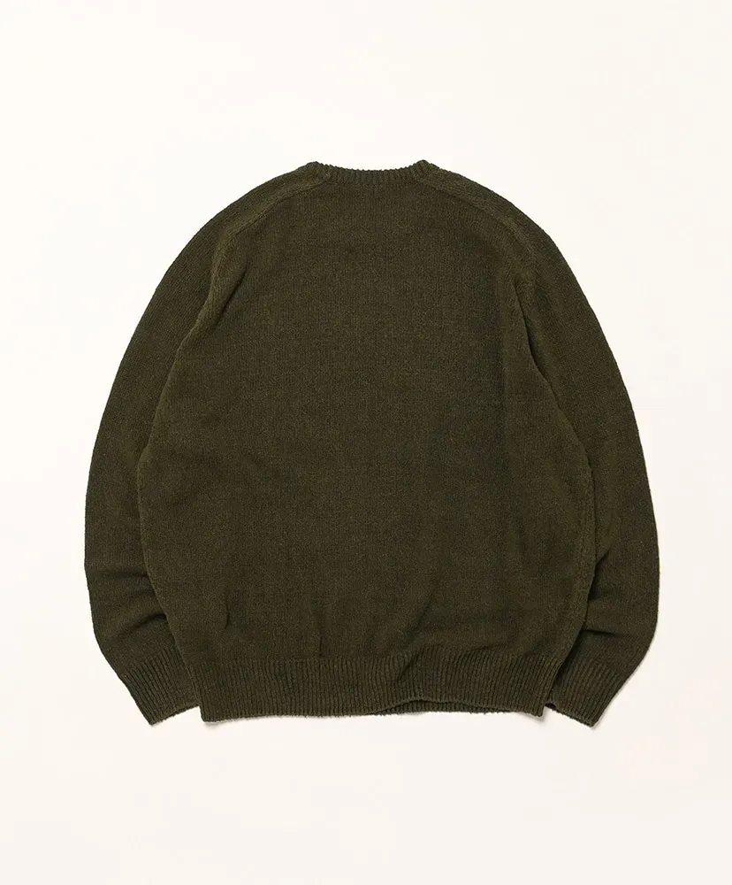 Washed Silk Nep Crew Neck Sweater