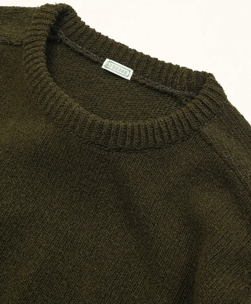 Washed Silk Nep Crew Neck Sweater