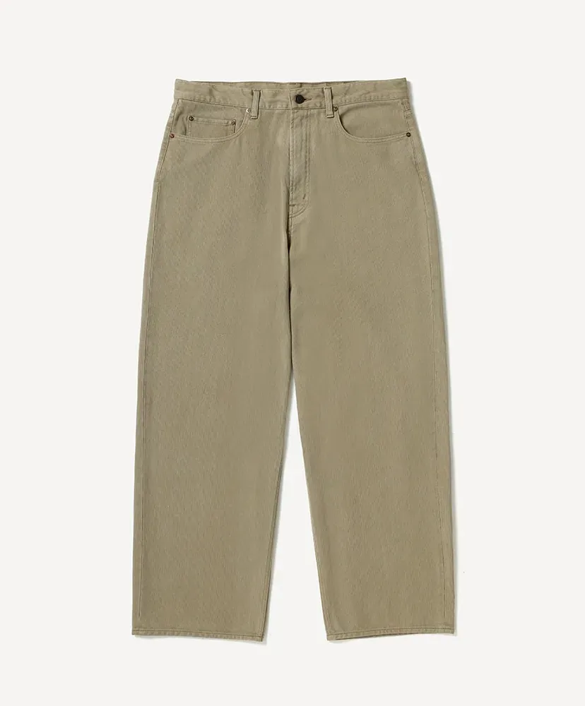 Washed Silk Cotton Pique Pants
