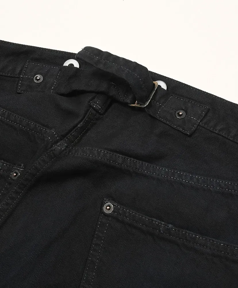 No.22 Washed Wide Denim Pants