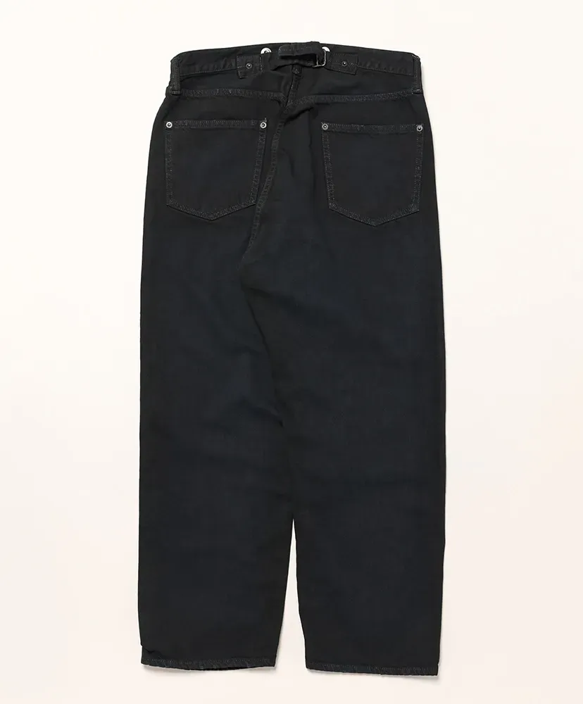 No.22 Washed Wide Denim Pants
