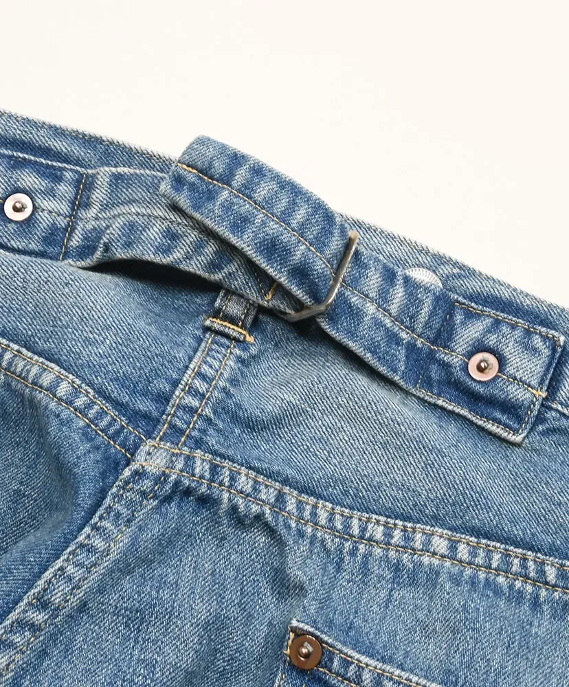 No.22 Washed Wide Denim Pants