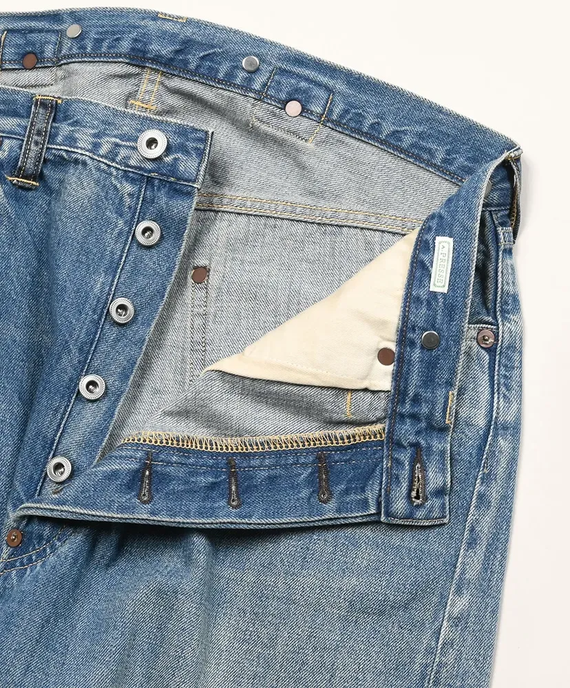 No.22 Washed Wide Denim Pants