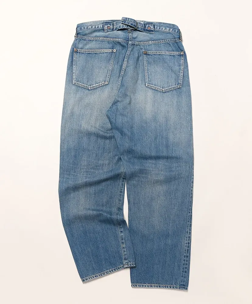No.22 Washed Wide Denim Pants