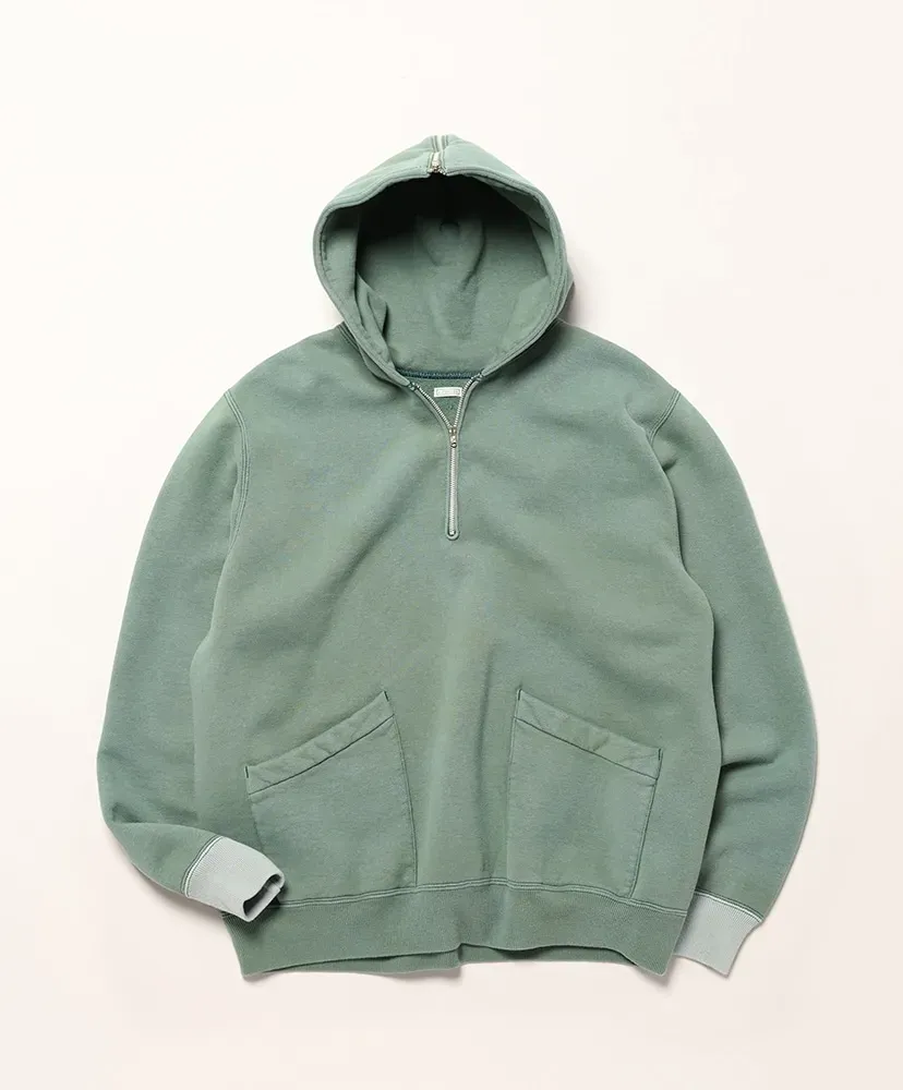 Vintage Sailor Hood Half Zip Sweatshirt