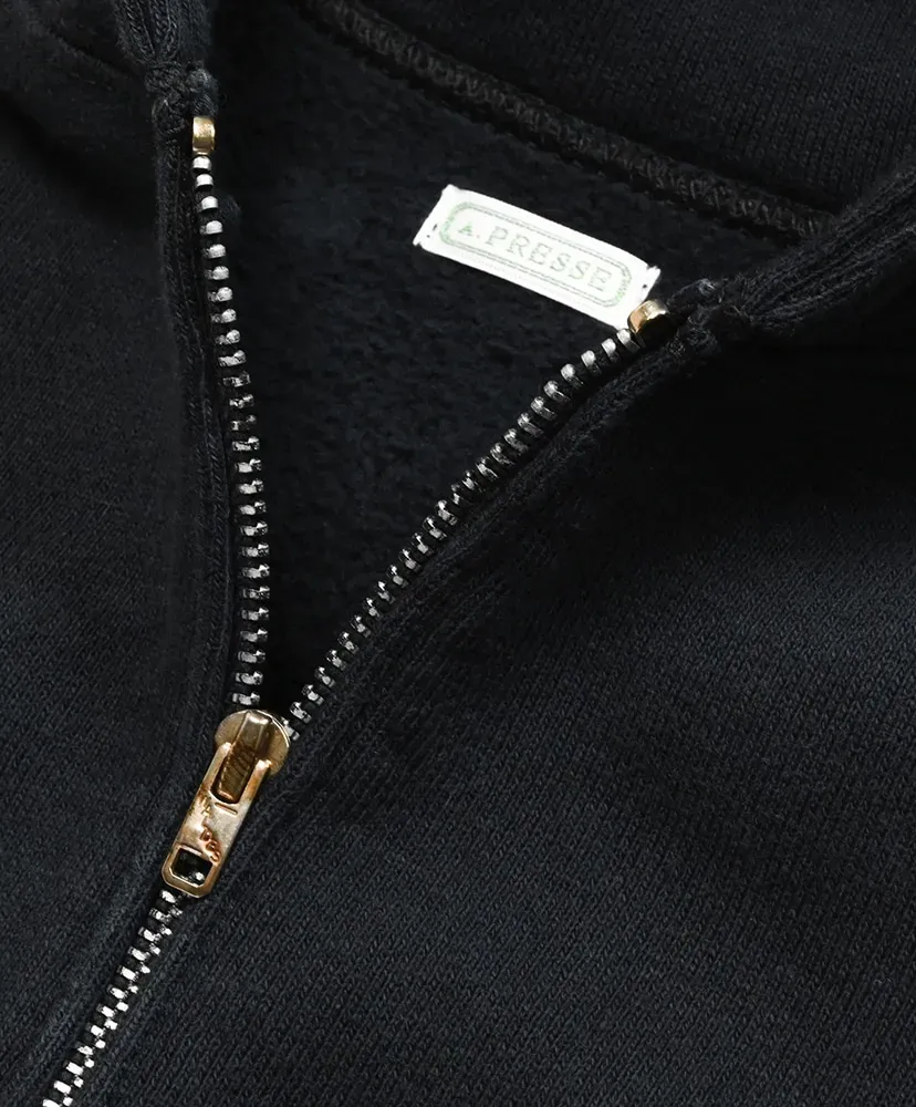 Vintage Sailor Hood Half Zip Sweatshirt