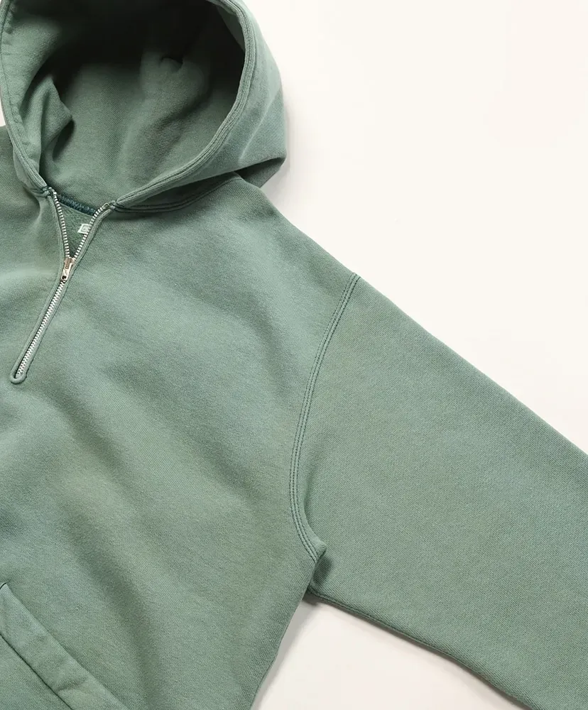 Vintage Sailor Hood Half Zip Sweatshirt