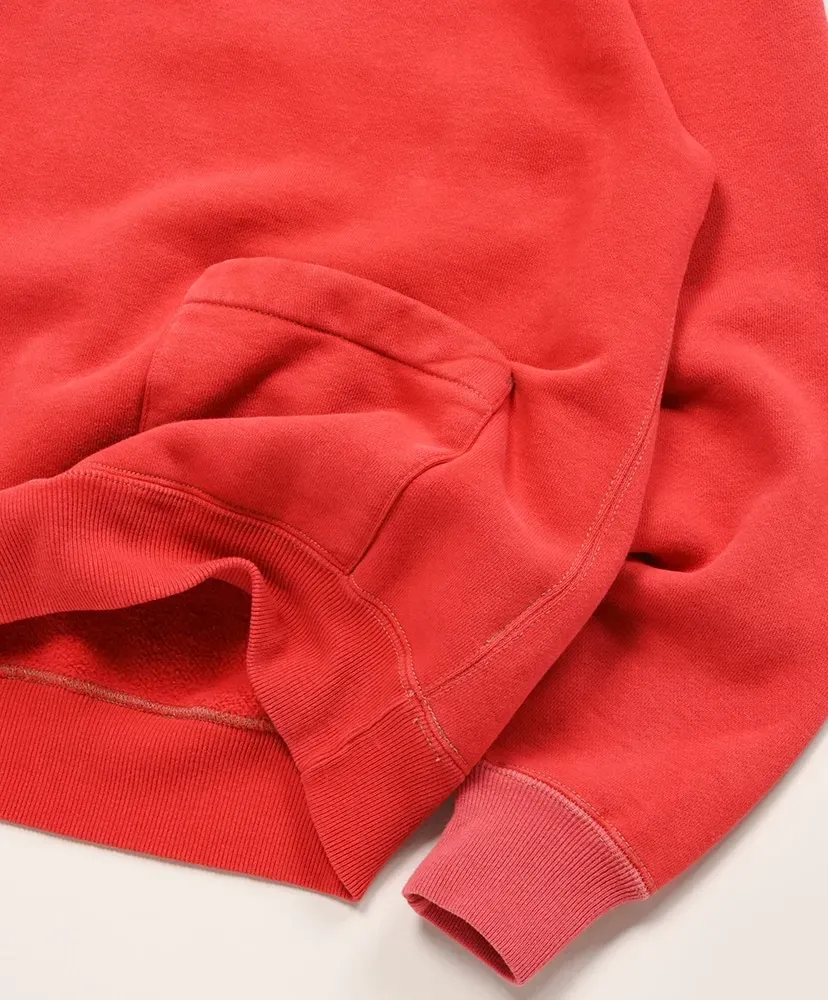 Vintage Sailor Hood Half Zip Sweatshirt