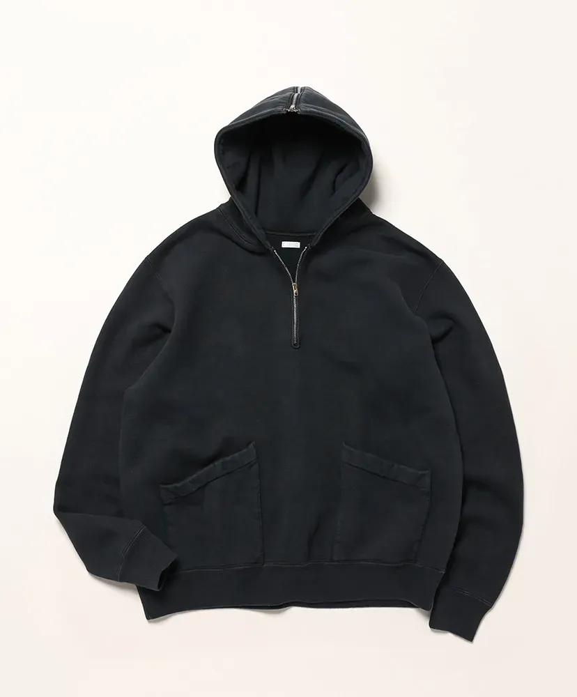 Vintage Sailor Hood Half Zip Sweatshirt