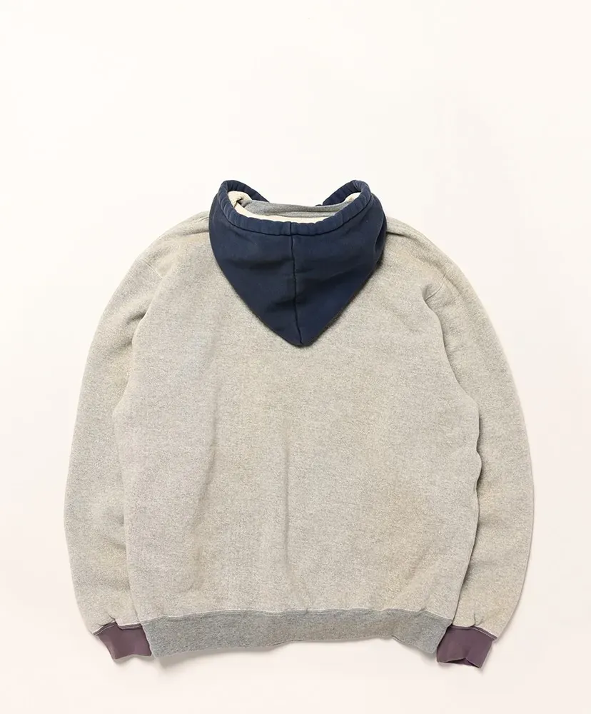 Vintage Attached Hood Sweat Parka