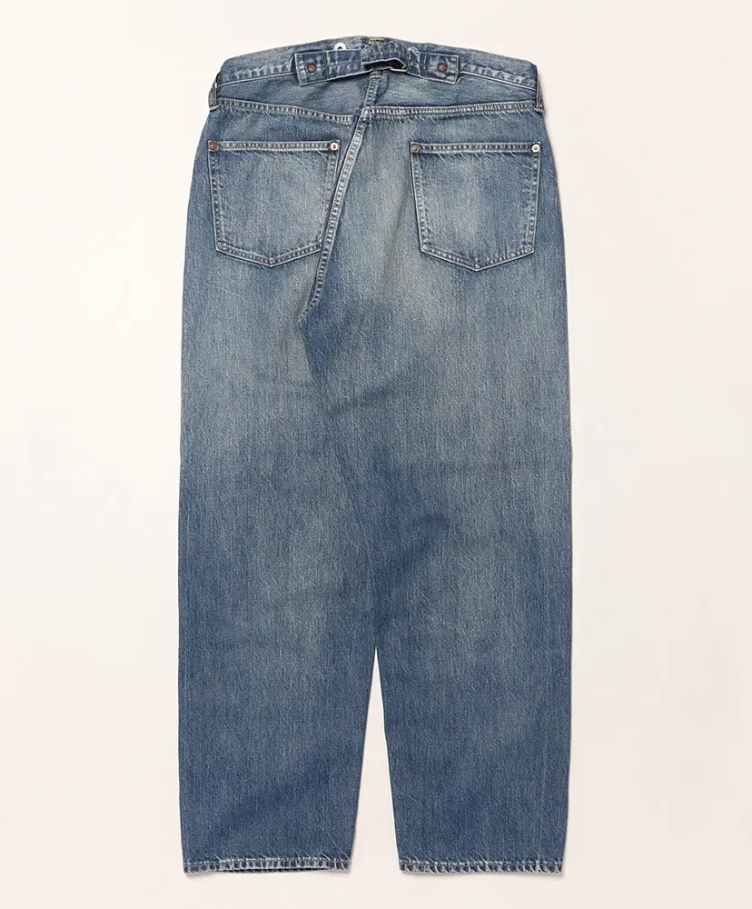 No.22 Washed Wide Denim Pants