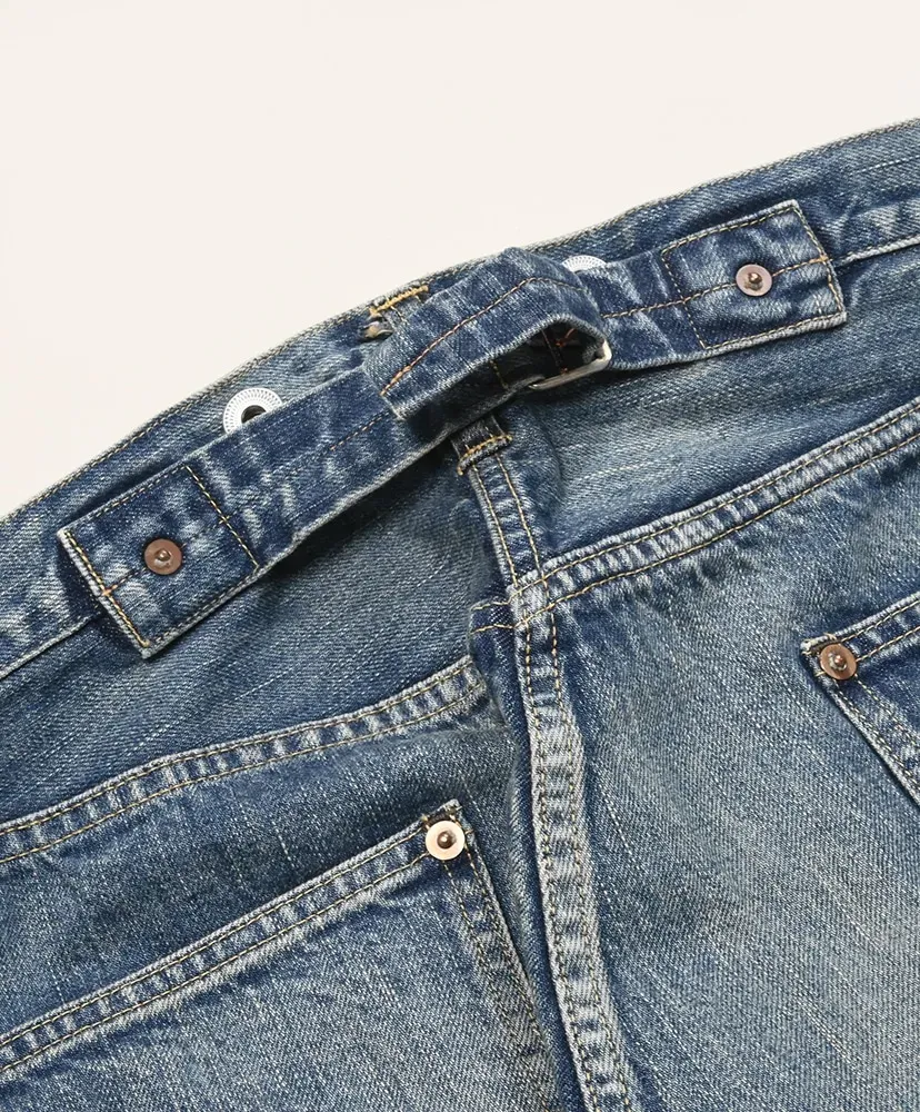 No.22 Washed Wide Denim Pants