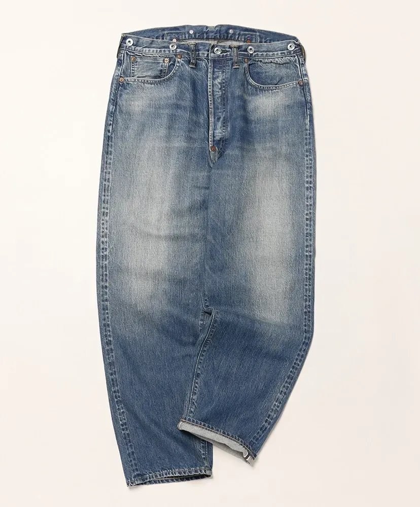 No.22 Washed Wide Denim Pants
