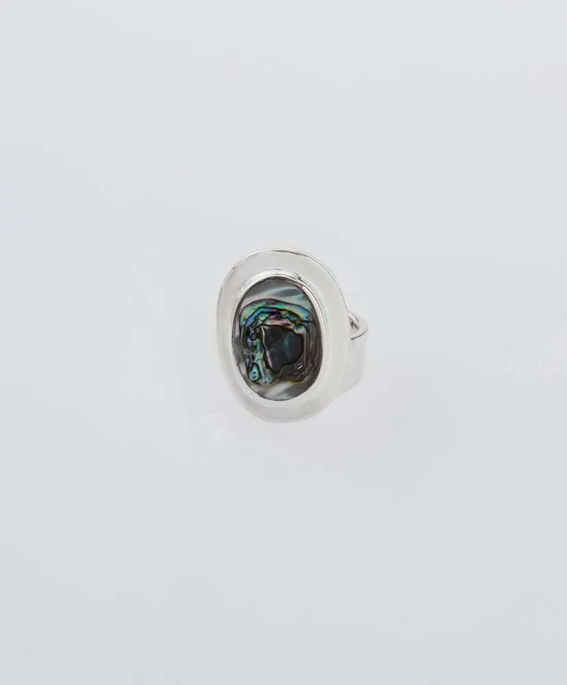 Amulet Ring With Abalone