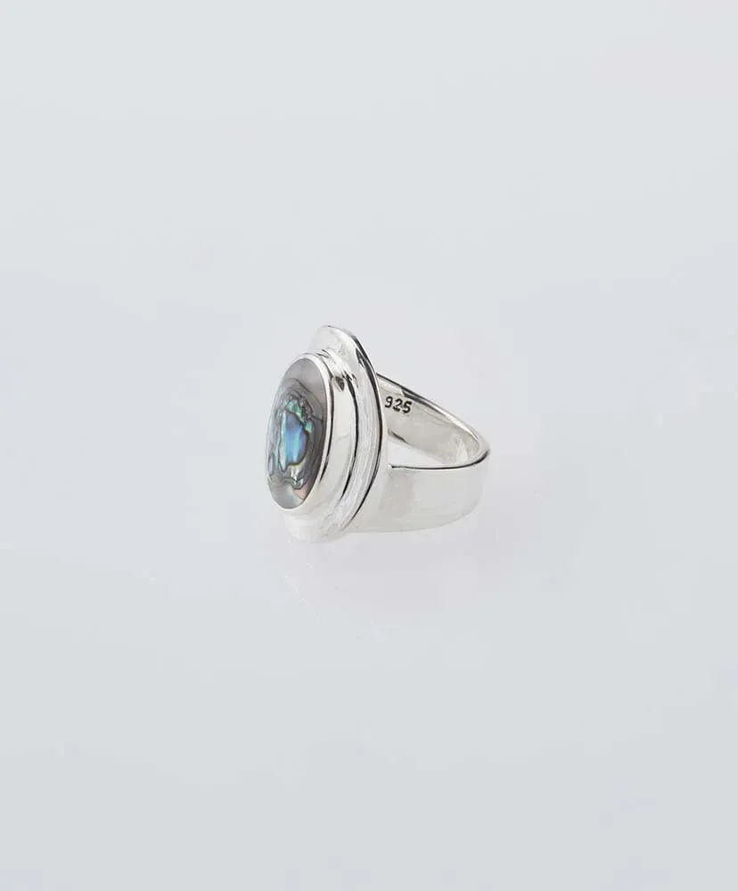 Amulet Ring With Abalone