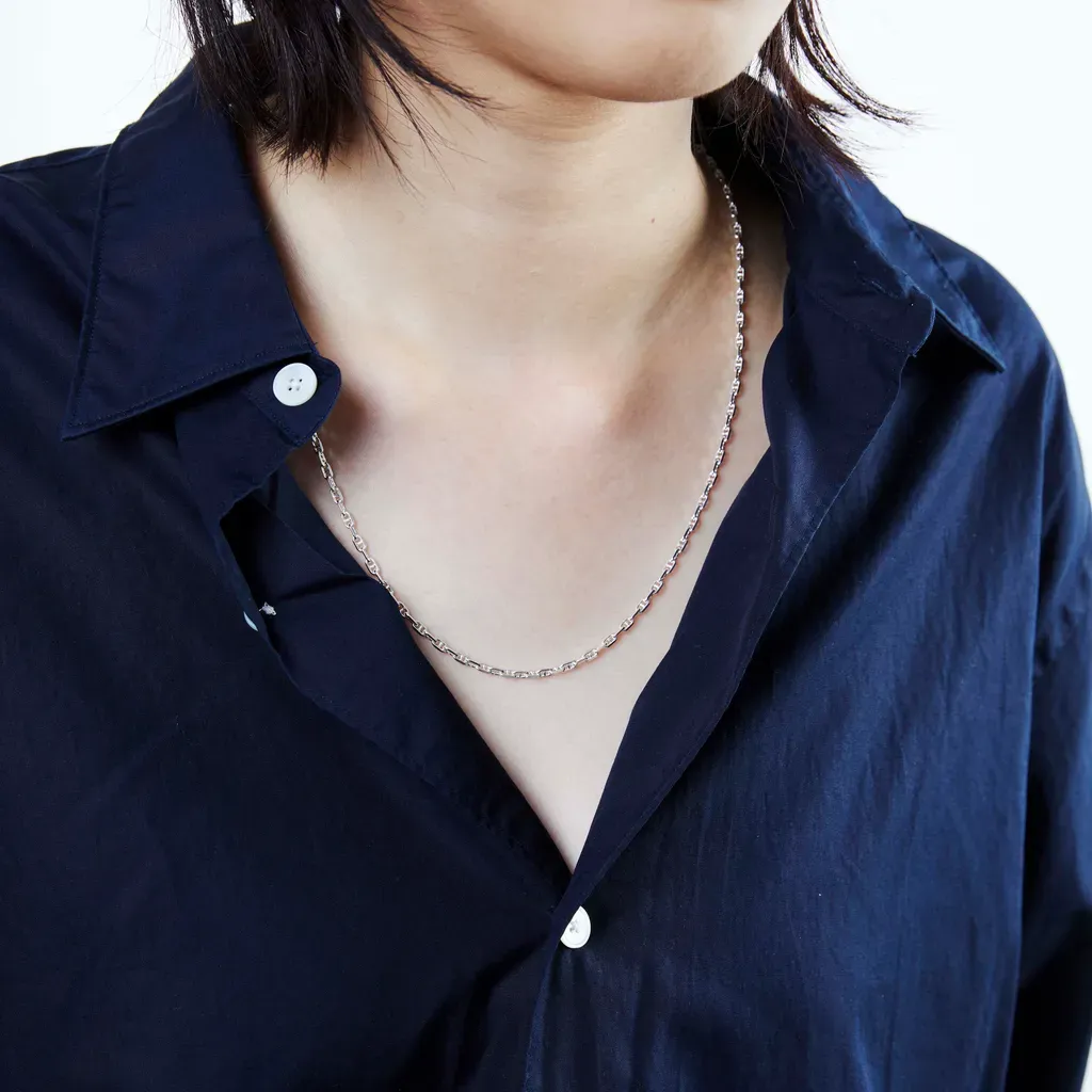 Solid Anchor Link Necklace