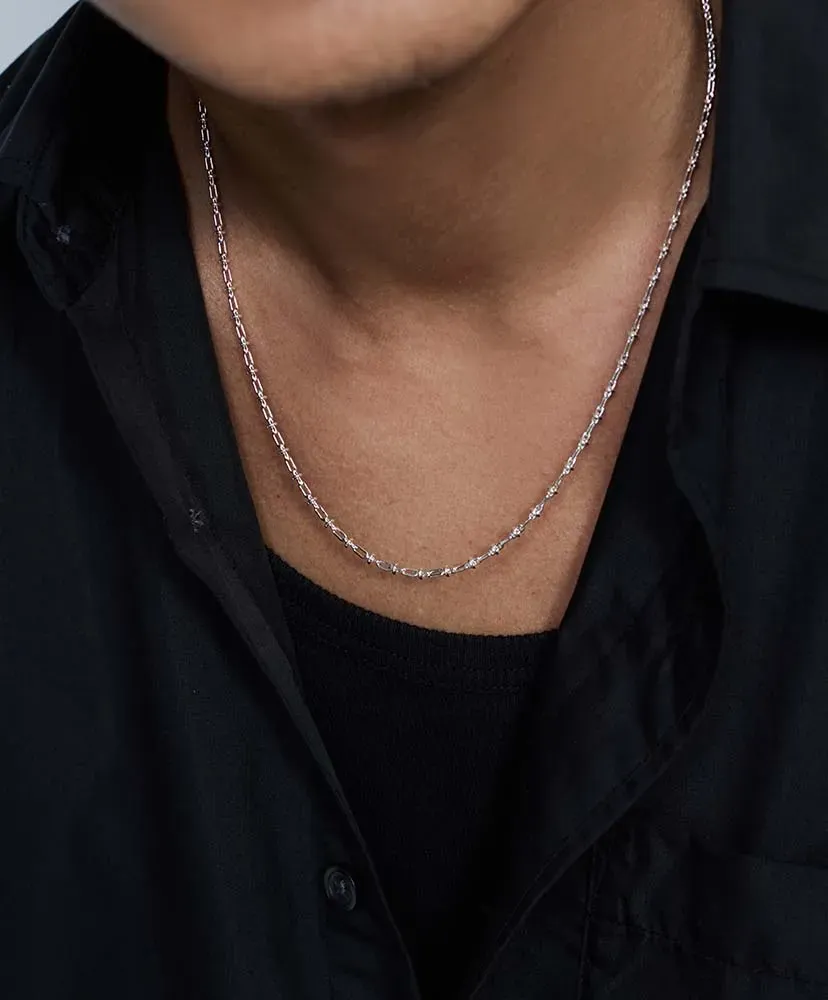 Oval Solid Link Necklace - 2Mm