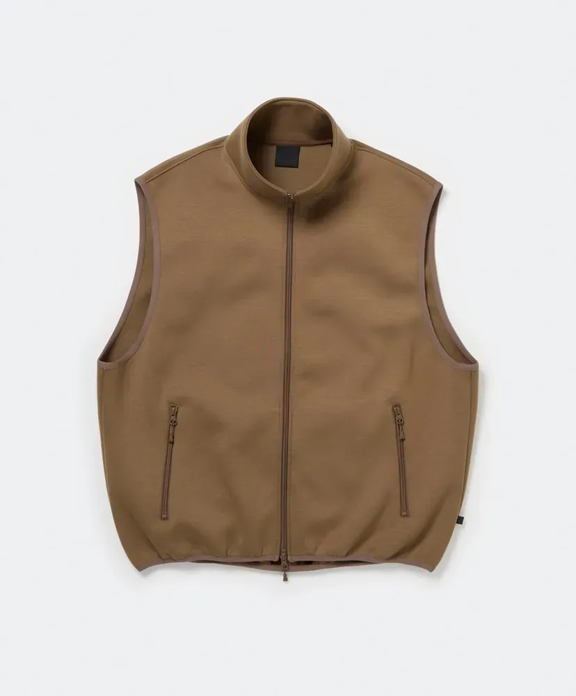 Tech Scuba Knit Stand Collar Vest