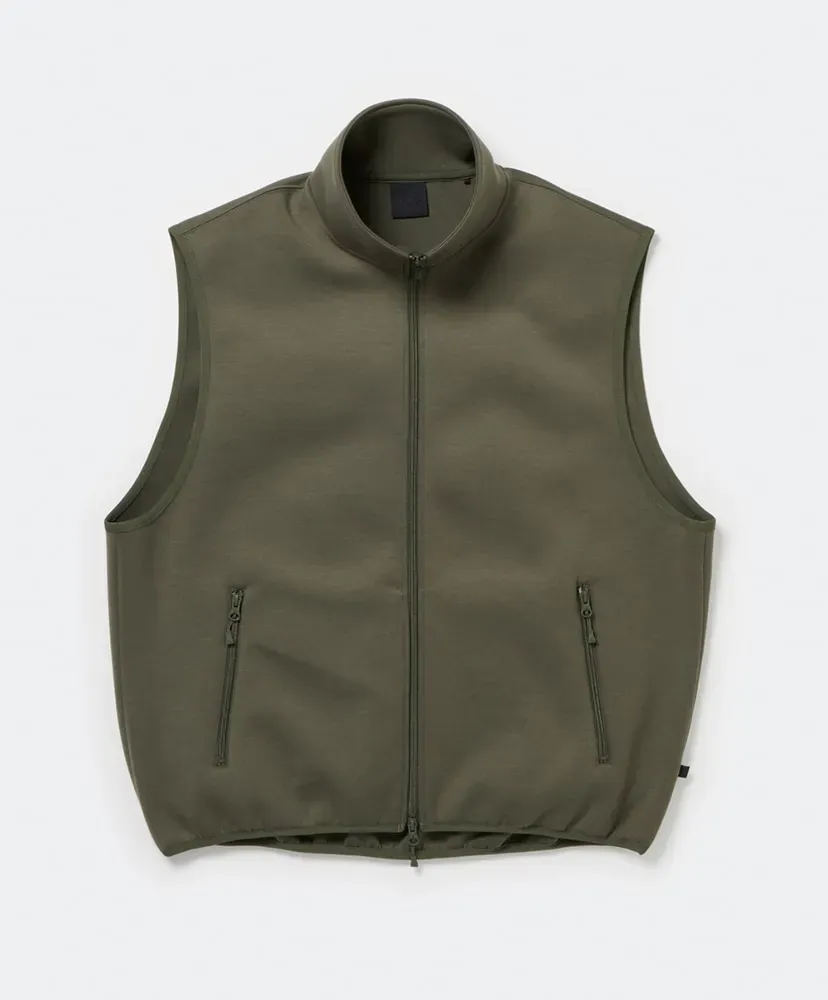 Tech Scuba Knit Stand Collar Vest