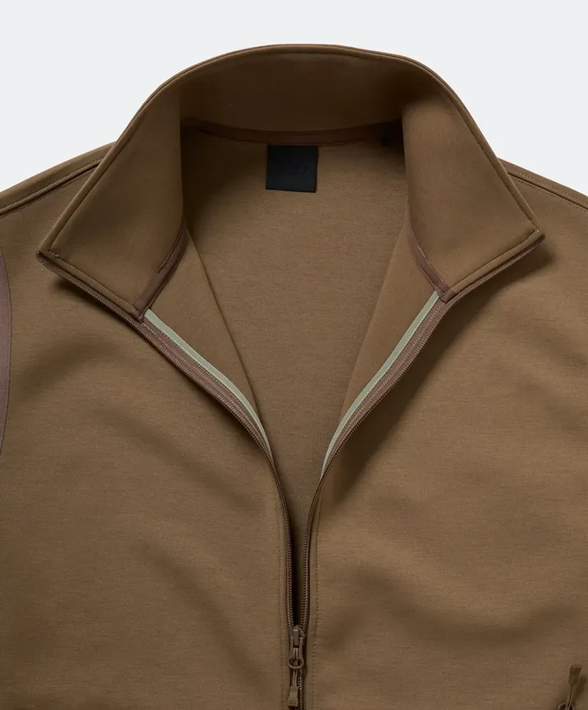 Tech Scuba Knit Stand Collar Vest