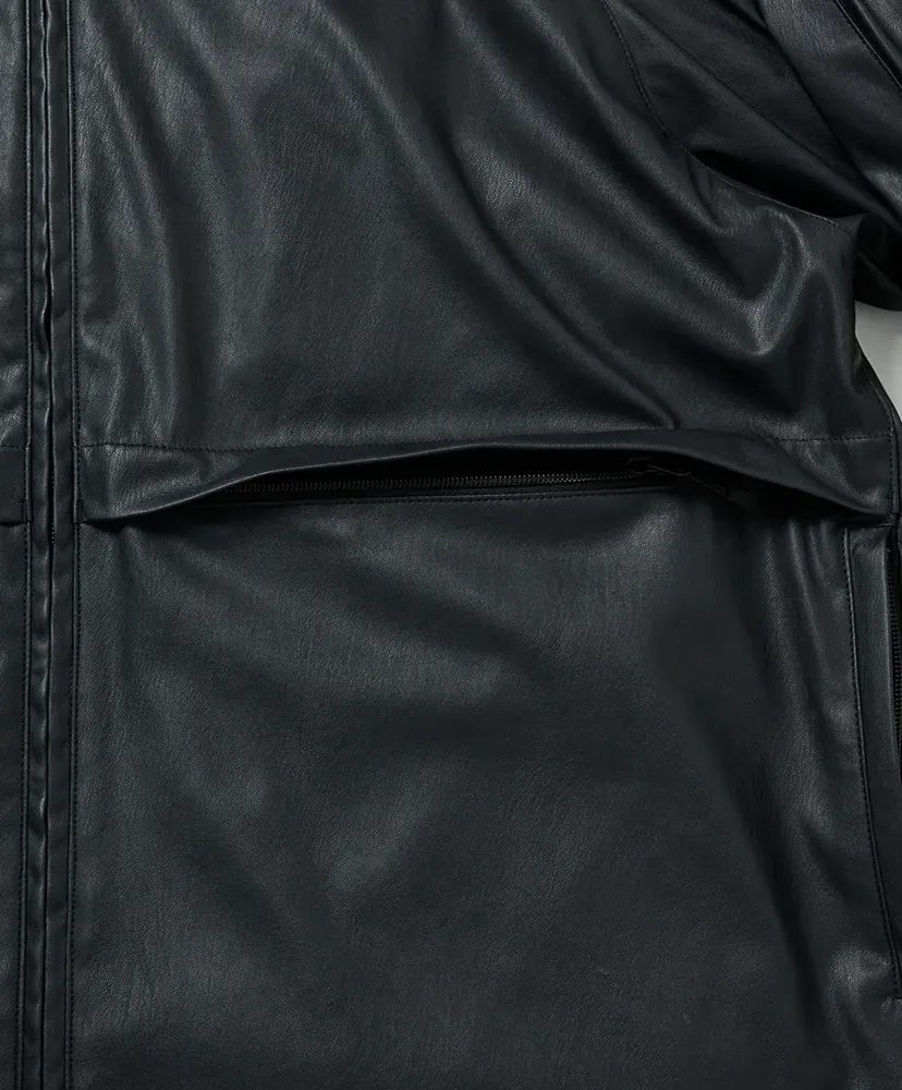 Tech Synthetic Skin Windbreaker Jacket