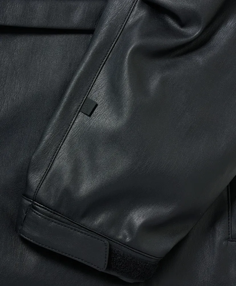 Tech Synthetic Skin Windbreaker Jacket