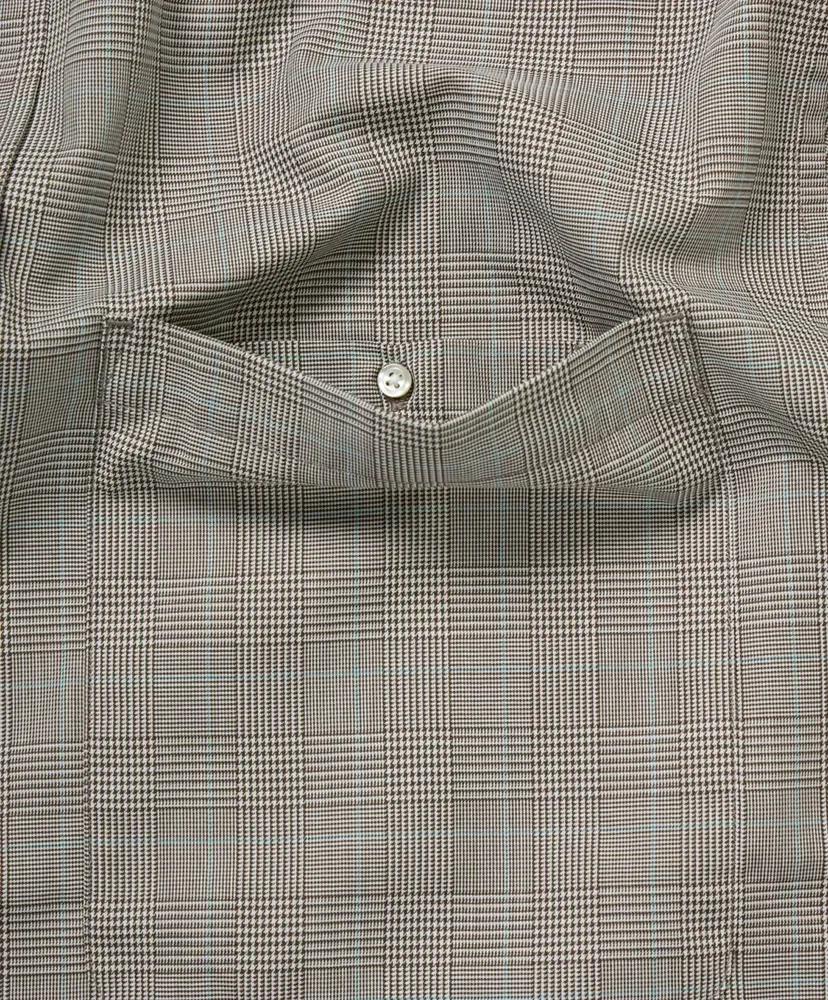 W's Tech Regular Collar Shirt L/S Glen Check