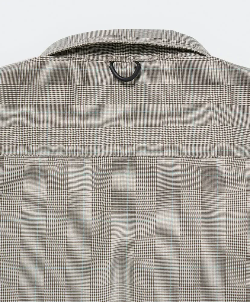 W's Tech Regular Collar Shirt L/S Glen Check