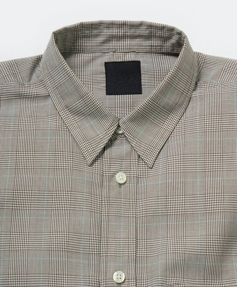 W's Tech Regular Collar Shirt L/S Glen Check