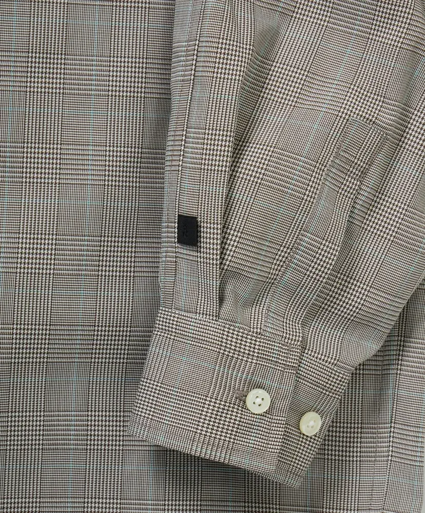 W's Tech Regular Collar Shirt L/S Glen Check