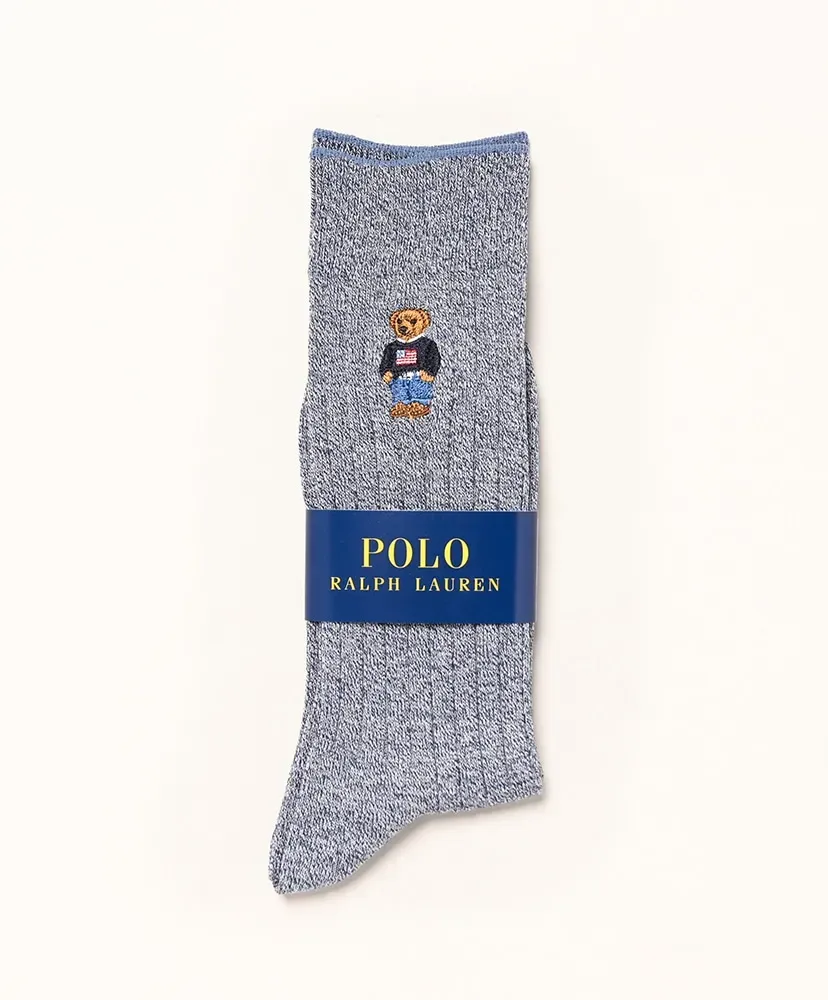 Polo Bear Crew Rib Socks