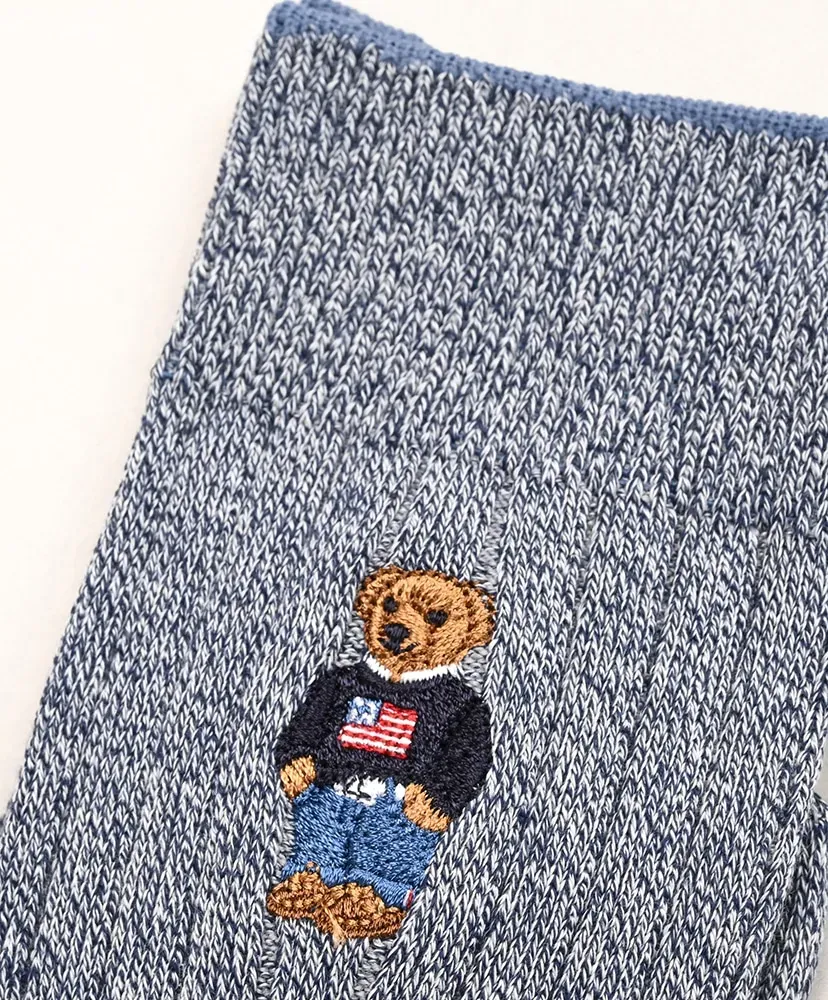 Polo Bear Crew Rib Socks