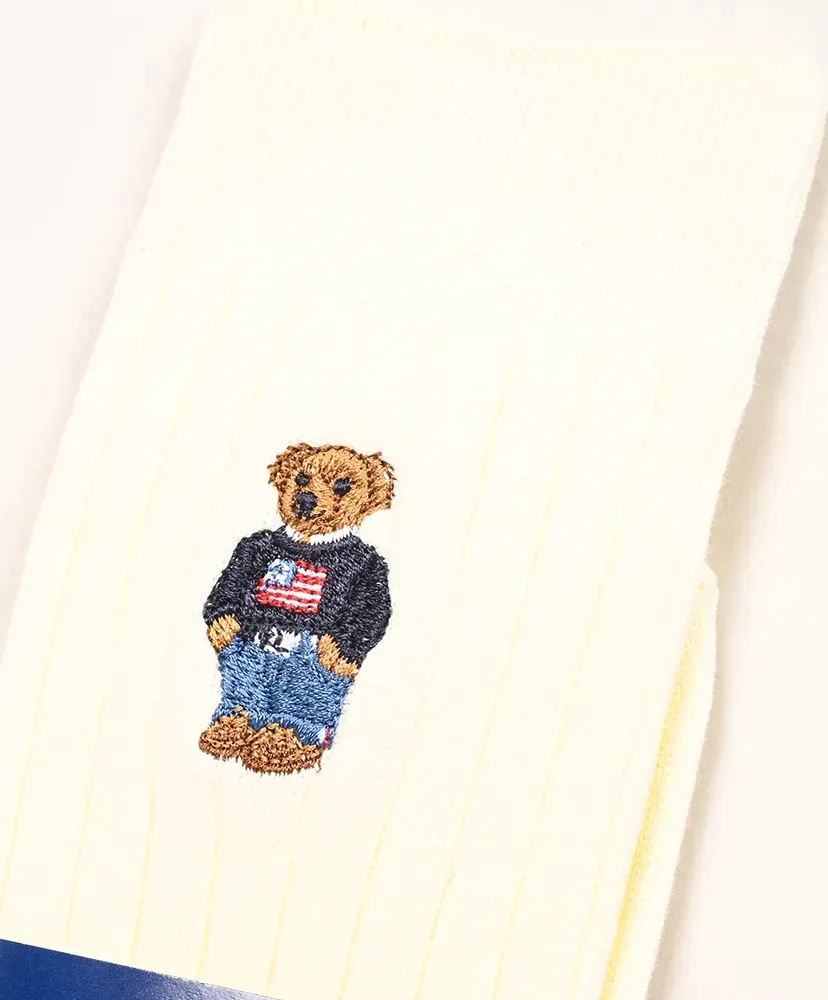 Polo Bear Crew Rib Socks