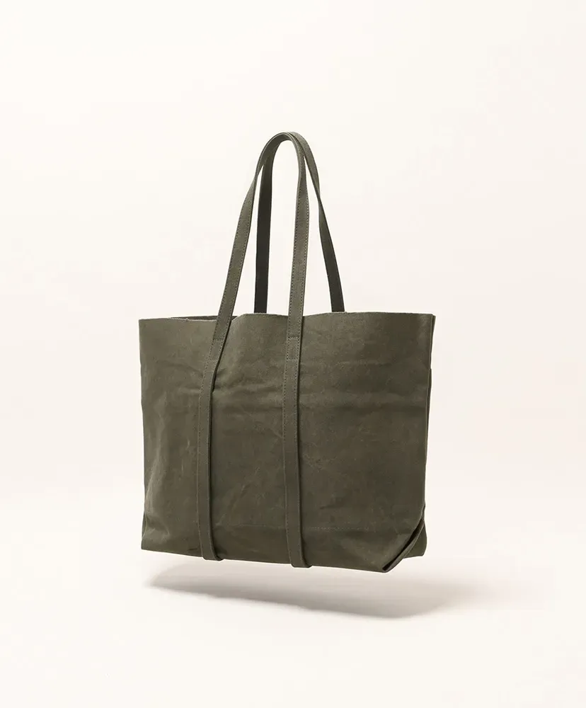 Washed Canvas 6Pockets Tote