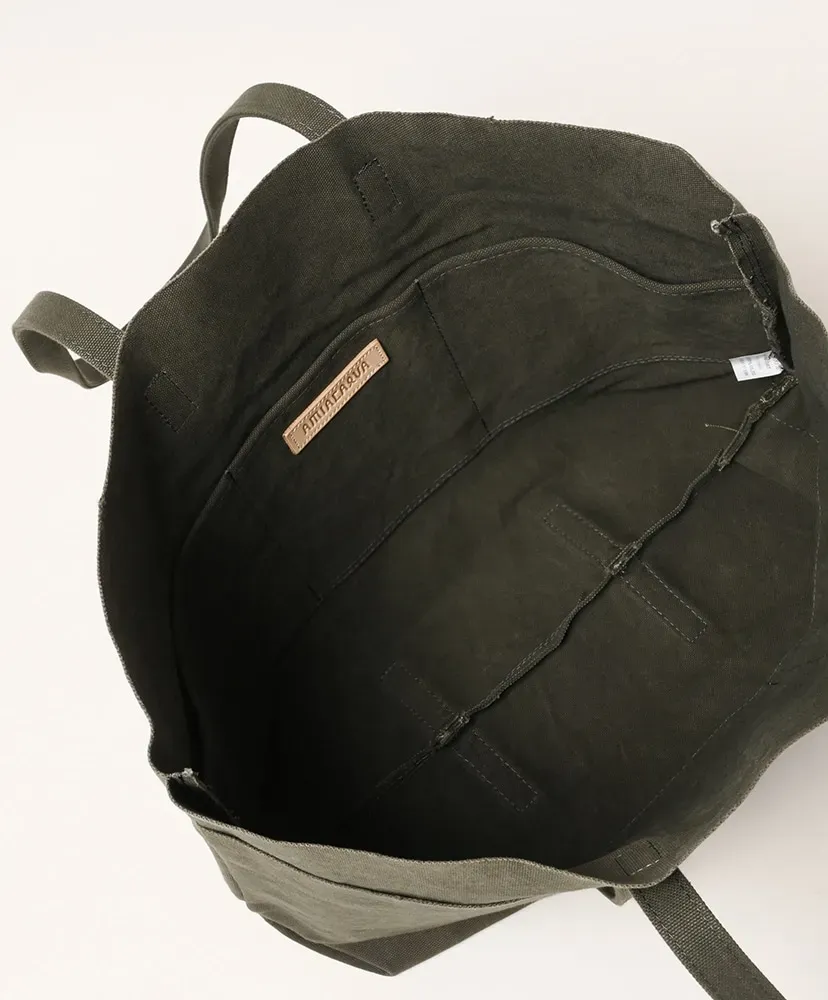 Washed Canvas 6Pockets Tote