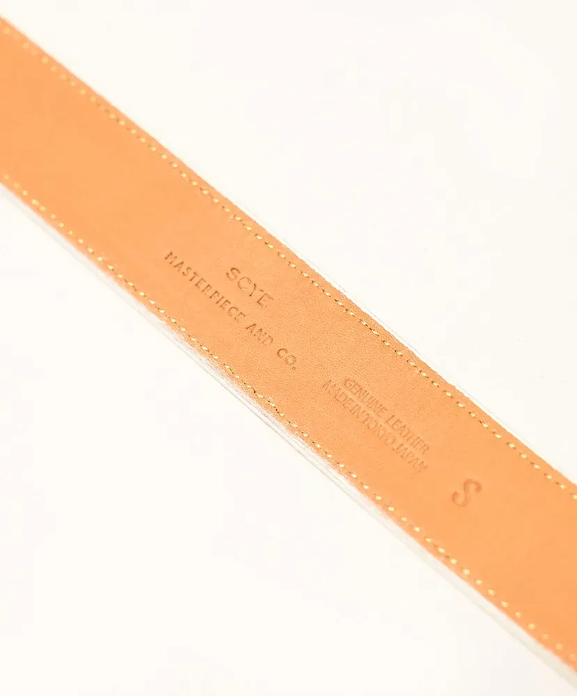 Shrink Leather Box Buckle Belt