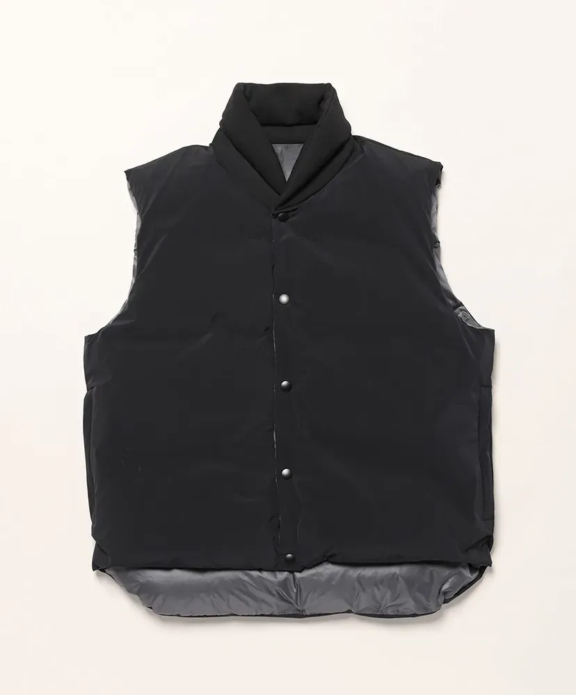 Nylon Stretch Reversible Down Vest