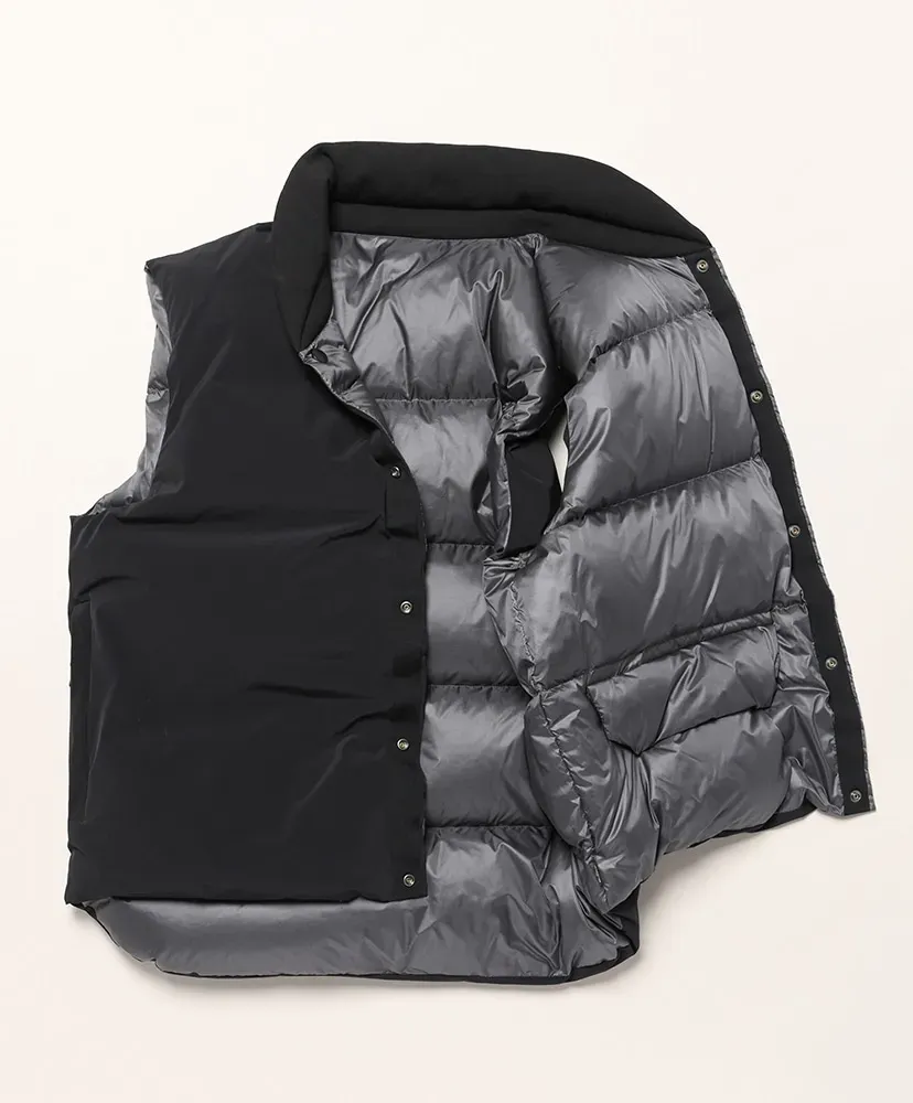 Nylon Stretch Reversible Down Vest