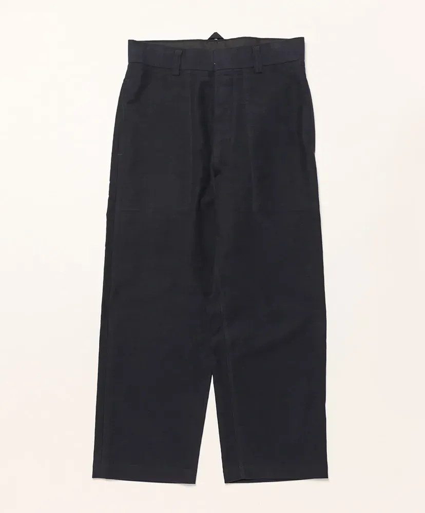 Cotton-Moleskin Cropped Wide Leg Trousers