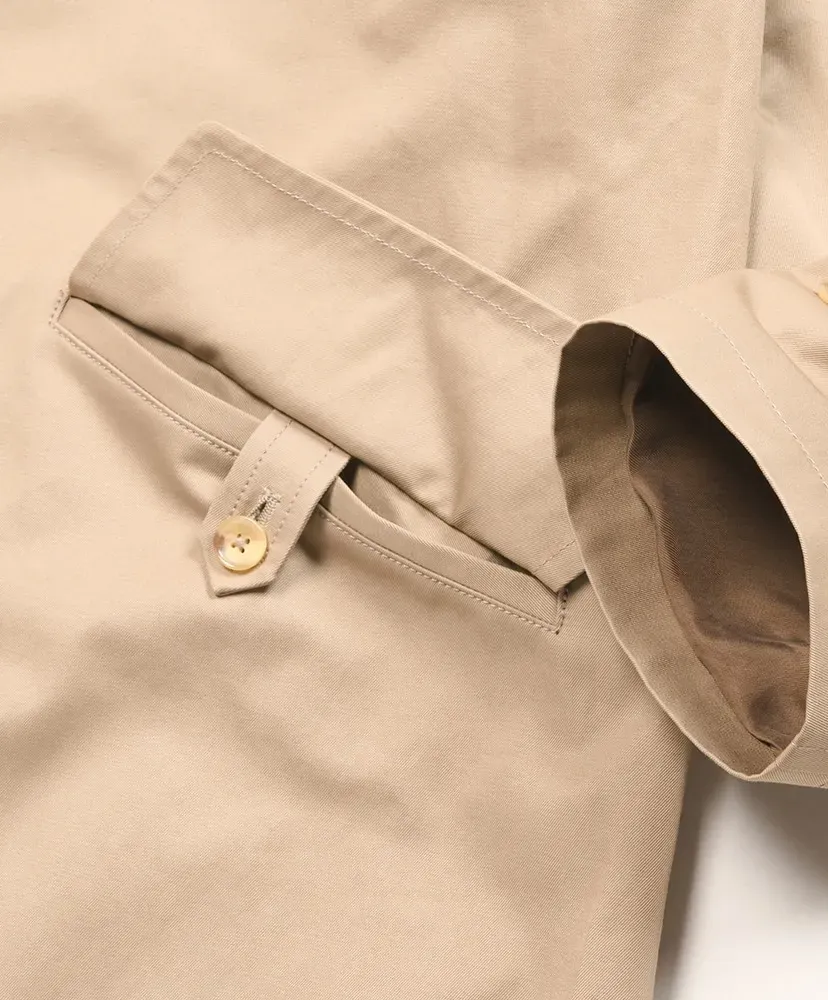 Finx Cotton Gaberdine Balmacaan Coat