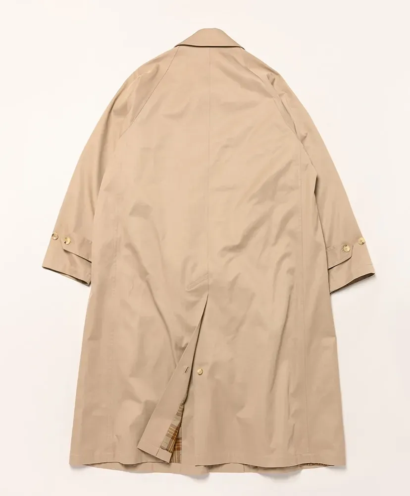 Finx Cotton Gaberdine Balmacaan Coat
