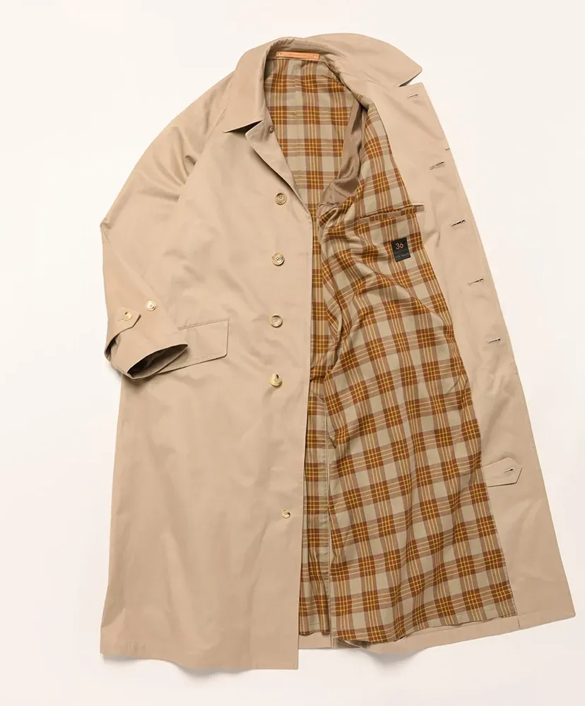Finx Cotton Gaberdine Balmacaan Coat