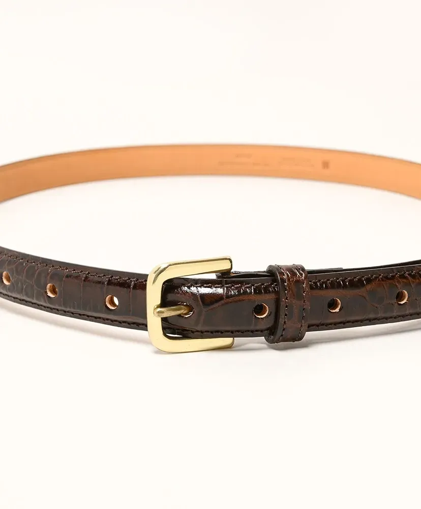 Press Croco Dress Belt