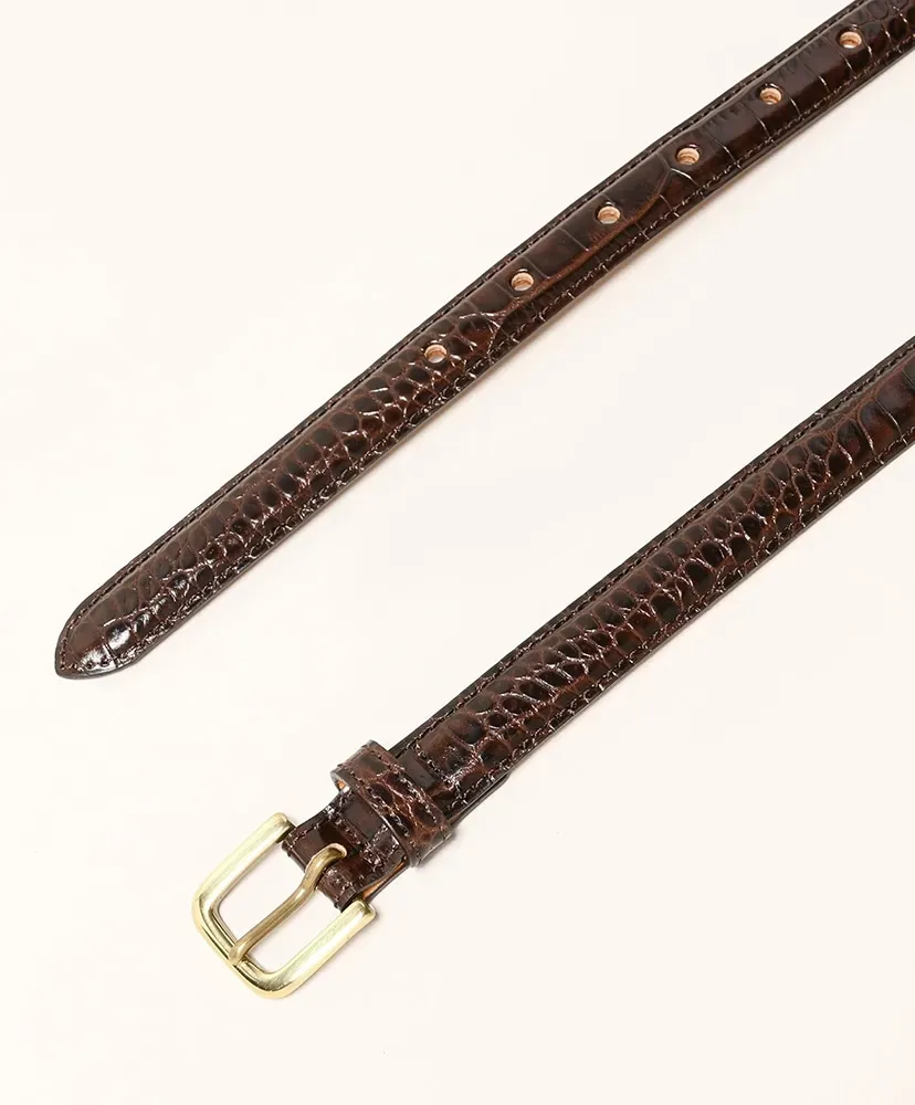 Press Croco Dress Belt