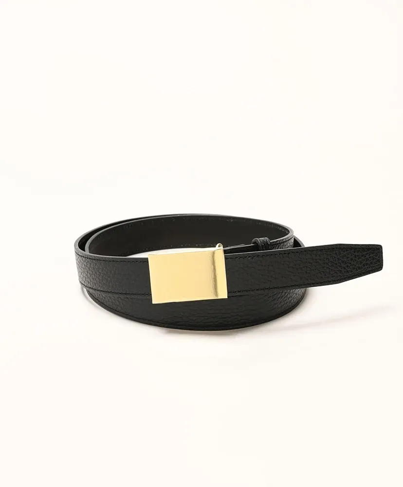 Shrink Leather Box Buckle Belt
