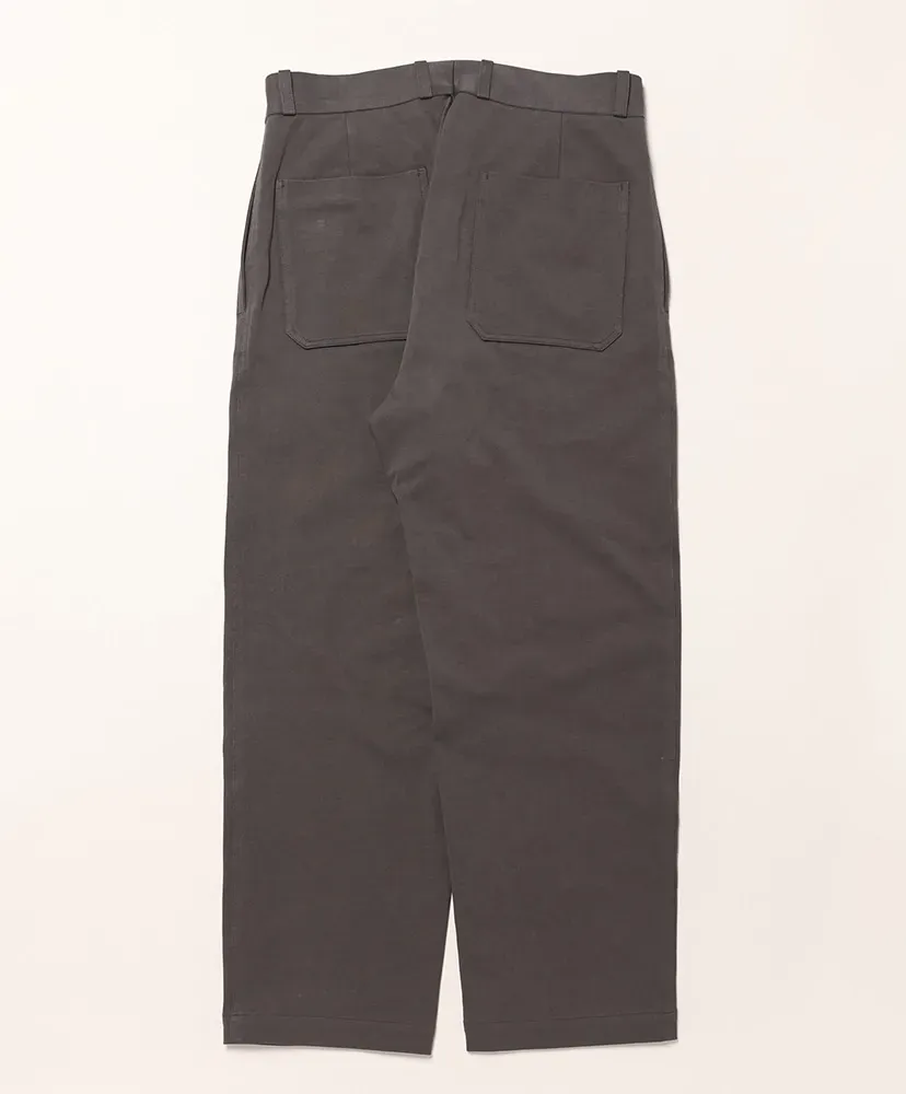 Salt Shrinking Jersey Loose Tapered Trousers