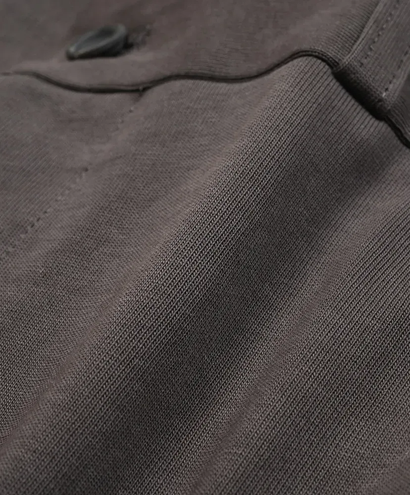 Salt Shrinking Jersey Loose Tapered Trousers