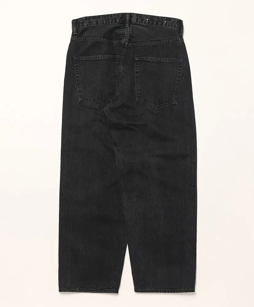 Selvage Black Denim Baggy Jeans