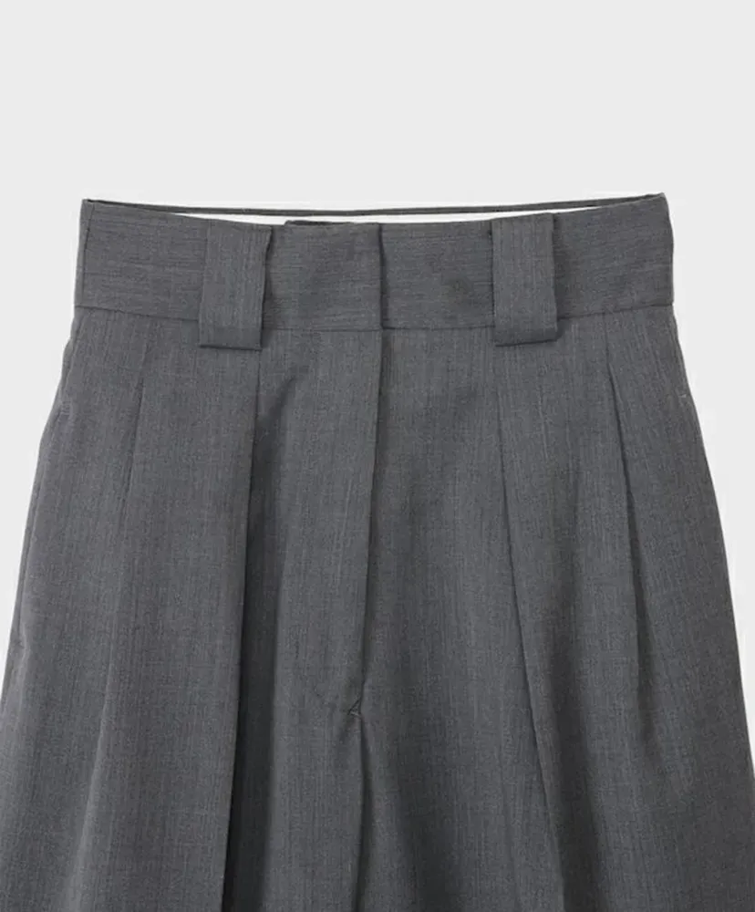 T/W Twill High Waist Two Tuck Pants