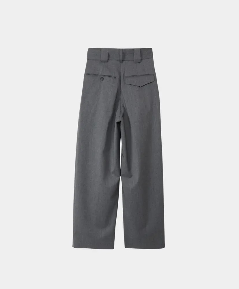 T/W Twill High Waist Two Tuck Pants